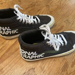 National Geographic Men's Black High-Top Sneakers